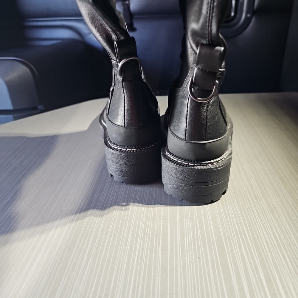 Sam Edelman Lerue Over-The-Knee Boots, Black‎ Faux Leather, Women's 7M NWOT - Picture 12 of 14